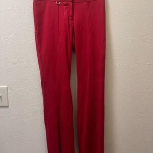 Cache Women's Vibrant Red Dress Pants